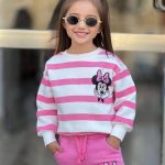 Yeni Sezon 3 İplik Şardonlu Penye Takım  Kız Çocuk