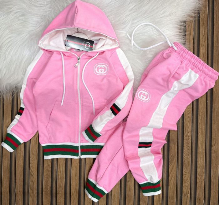 Kız Çocuk için İki İplik Kompakt Kumaş Kaliteli Eşofman Takımı - Görsel 2