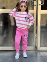 Yeni Sezon 3 İplik Şardonlu Penye Takım  Kız Çocuk - Görsel 3