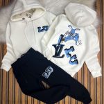 Kız Çocuk A Kalite Kapüşonlu Üç İplik Kışlık Eşofman Takımı  Şık Ve Sıcacık