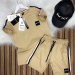 Boss Baskılı Mükemmel kalite!  Petekli kumaş A plus Şortlu şapkalı 3 lü takım