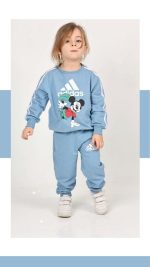 Adidas Baskılı Kız Çocuk İkili Takım  İki İplik Sıkı Dokuma Kumaş Ve Likralı Rahat Tasarım" - Görsel 4