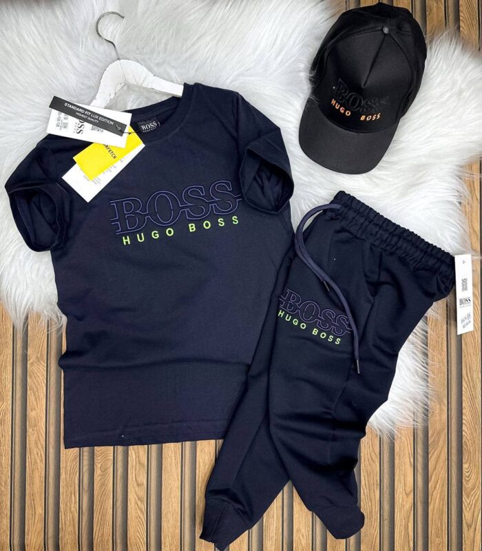 Pantolonlu Şapkalı 3 lü Takım  Erkek Çocuk - Görsel 2