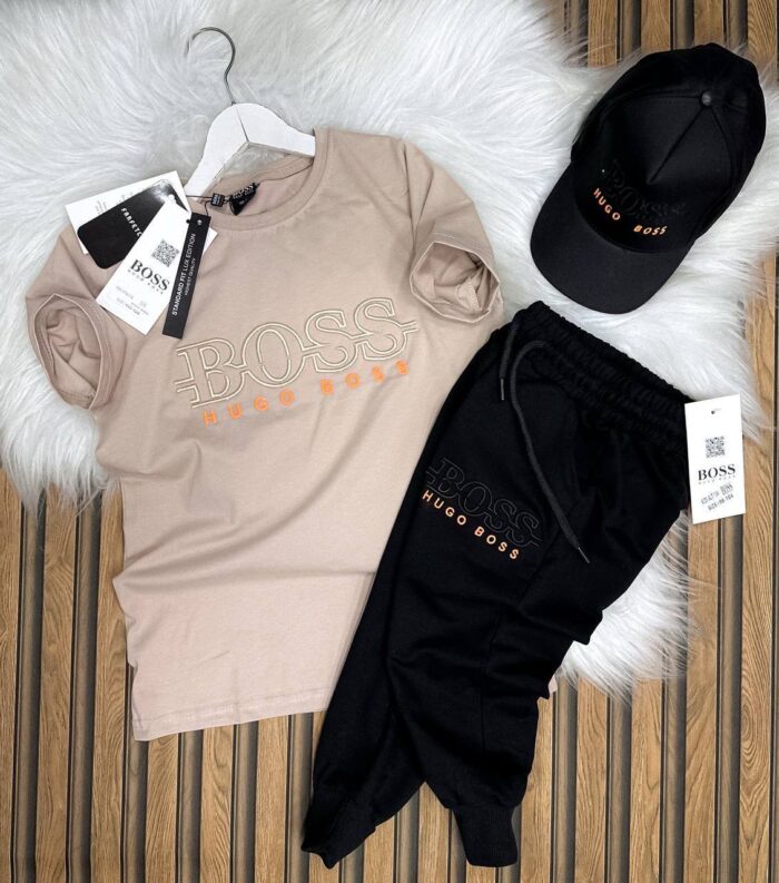 Pantolonlu Şapkalı 3 lü Takım  Erkek Çocuk - Görsel 6