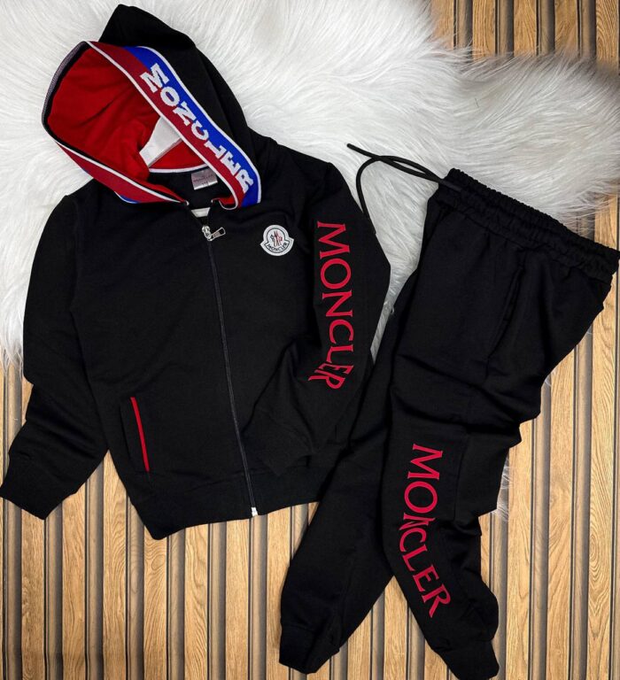 MONCLER Baskılı 2’li Takım2 İplik Kompakt Kumaş Mükemmel kalite - Görsel 4