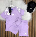 Tişört Şort ve Şapkalı 3 lü Takım  Kız Çocuk - Görsel 5