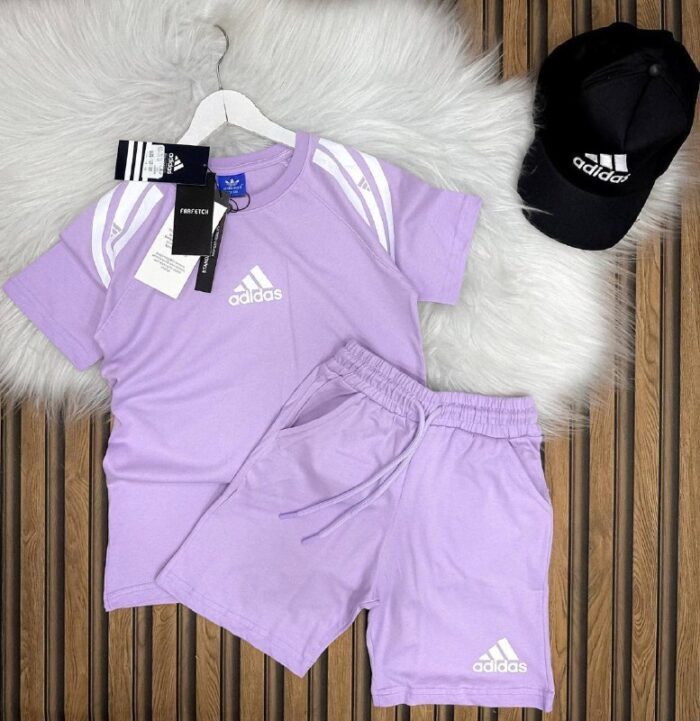 Tişört Şort ve Şapkalı 3 lü Takım  Kız Çocuk - Görsel 5