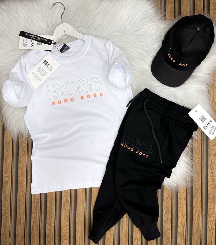 Pantolonlu Şapkalı 3 lü Takım  Erkek Çocuk - Görsel 5