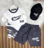 Tişört Şort Ve Şapkalı 3 lü Takım  Erkek Çocuk - Görsel 6