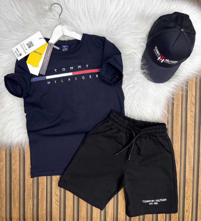 TOMMY HILFIGER A Plus Şortlu Şapkalı 3'lü Takım - Görsel 3