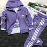 Kız Çocuk Adidas Baskılı Kapüşonlu Yazlık Takım – Suprem Kumaş