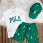 POLO Baskılı Süper Üçlü,Yaza Şık Gir