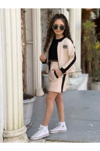 Süper Üçlü Kız Çocuk Penye Takım