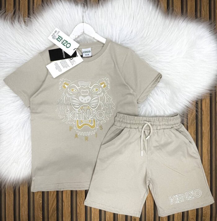 Kenzo Baskılı Şortlu Ve Tişörtlü Yazlık Takım - Görsel 2