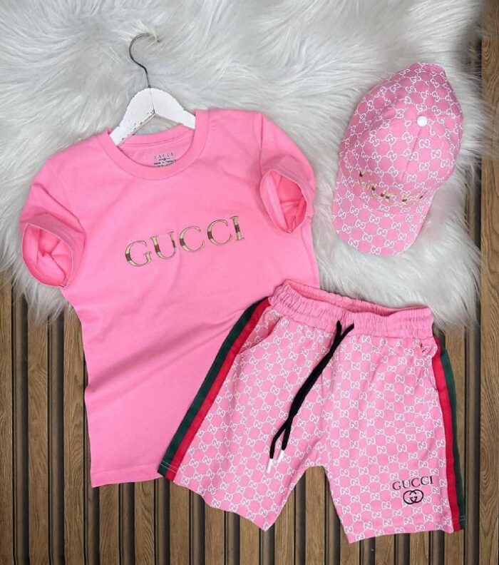 Gucci Baskılı Şapkalı Takım A Klite - Görsel 3