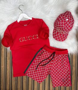 Gucci Baskılı Şapkalı Takım A Klite - Görsel 2