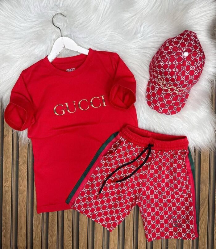 Gucci Baskılı Şapkalı Takım A Klite - Görsel 2