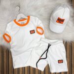 Hermes Paris Baskılı Şapkalı Üçlü Yazlık Takım – A Kalite