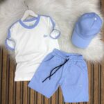 Lacoste Baskılı Şapkalı Üçlü Yazlık Takım – A Kalite