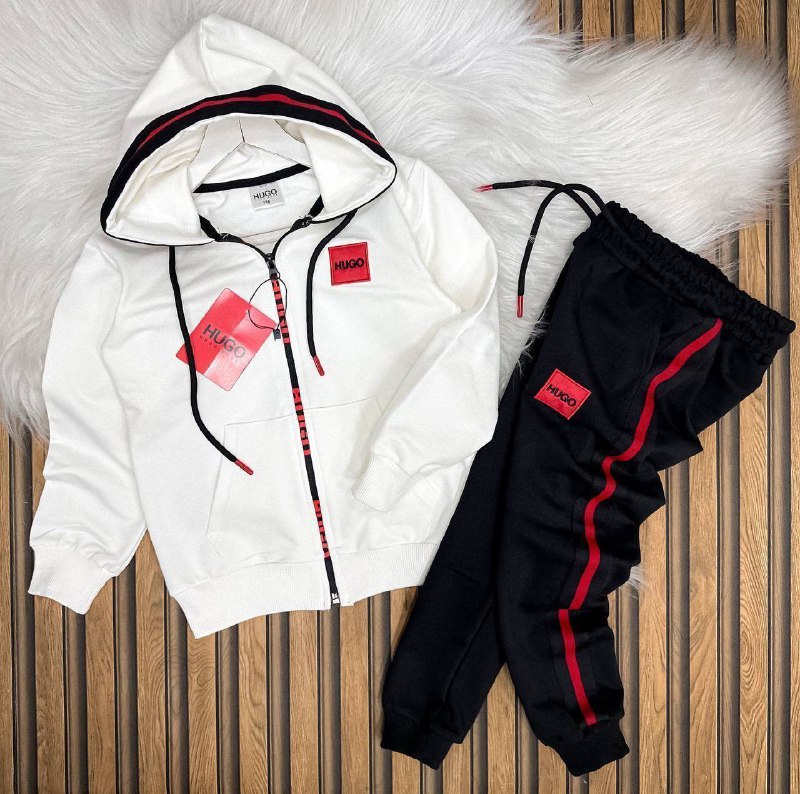 55430c92-75b5-49ac-a977-11ea4ede772c Hugo Baskılı Kapüşonlu Kışlık Takım - Görsel 1