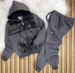 Armani Baskılı A Kalite Üç İplik Jardonlu Tam Kışlık Takım - Görsel 3