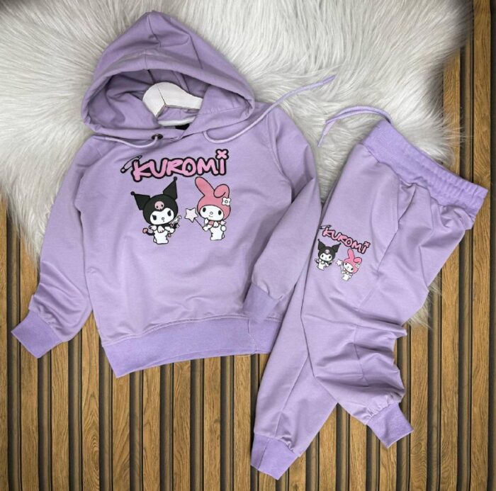 DISNEY KUROMİ Baskılı A Kalite Kapüşonlu Takım - Görsel 5