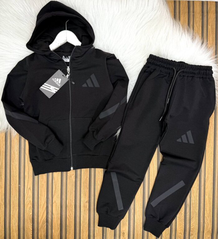 Adidas Baskılı Suprem Pamuklu Penye Kumaş Takım - Görsel 2