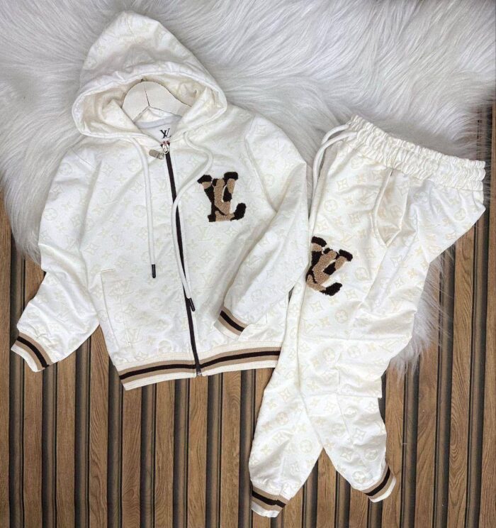 Louis Vuitton Baskılı Kız Çocuk Alt Üst Takım - Görsel 3