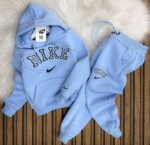 Nike Baskılı Üç İplik Şardonlu Tam Kışlık Takım - Görsel 4