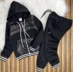 Armani Baskılı A Kalite Üç İplik Jardonlu Tam Kışlık Takım - Görsel 4