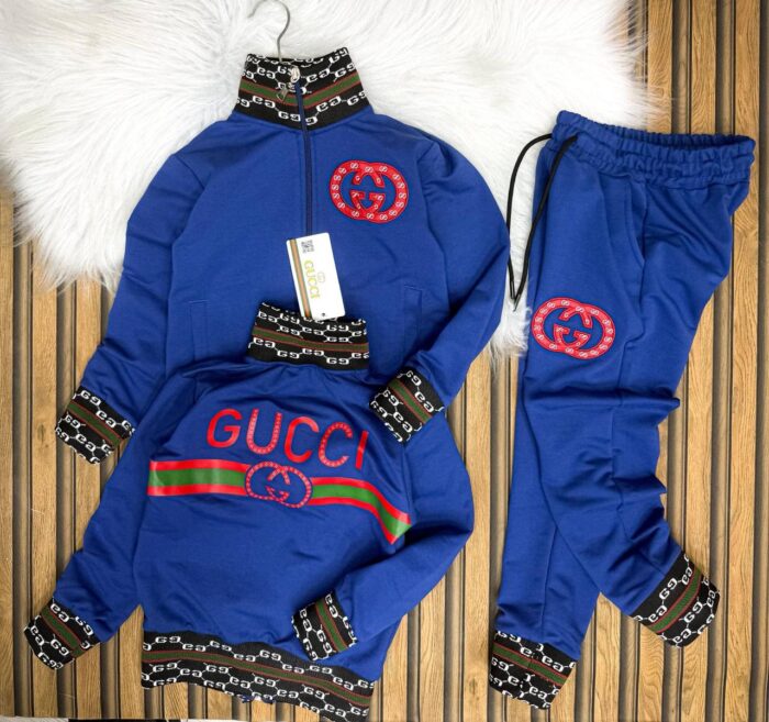 Gucci Baskılı Unisex Alt Üst Eşofman Takımı – A Kalite Rahat Kumaş - Görsel 3