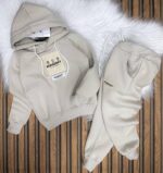 Burberry Baskılı Üç İplik Şardonlu Tam Kışlık Takım, - Görsel 6