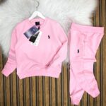 Polo Baskılı Üç İplik Suprem Pamuklu Alt Üst Eşofman Takımı