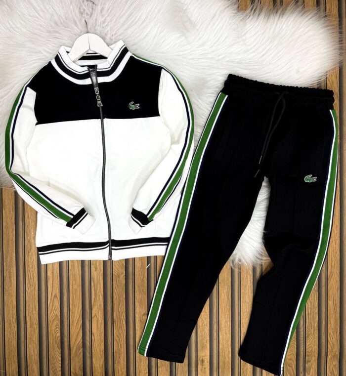 Lacoste Baskılı Suprem Kumaş Pamuklu Penye Takım - Görsel 6