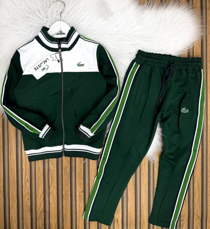 Lacoste Baskılı Suprem Kumaş Pamuklu Penye Takım - Görsel 5