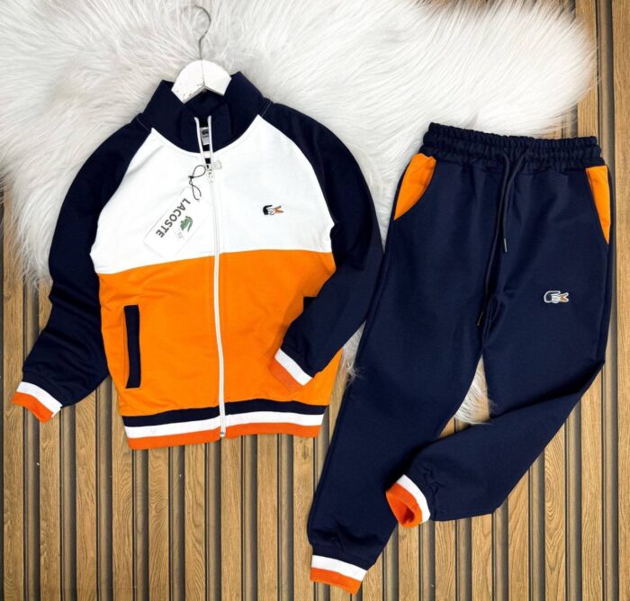 Lacoste Baskılı Suprem Kumaş Pamuklu Penye Takım - Görsel 4