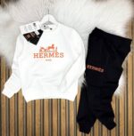 Hermes baskılı alt üst çocuk eşofman takımı - Görsel 2