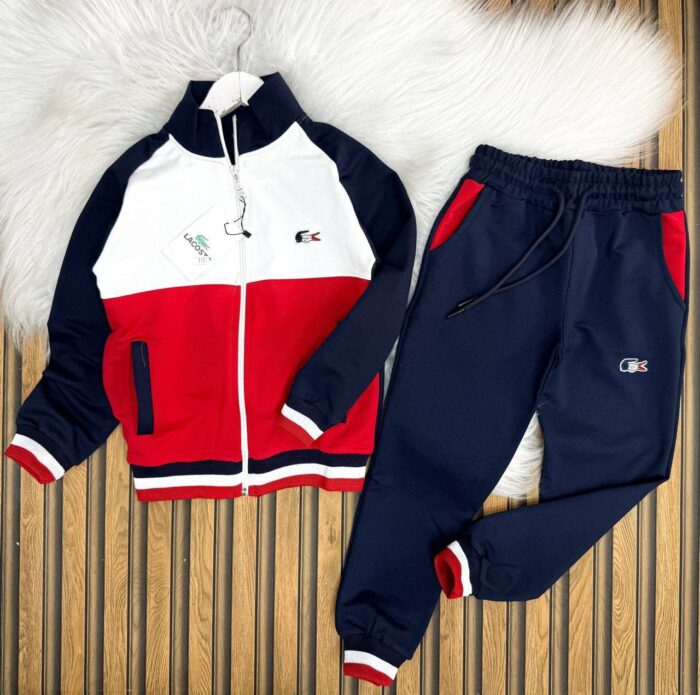 Lacoste Baskılı Alt Üst Suprem Pamuklu Penye Takım - Görsel 2