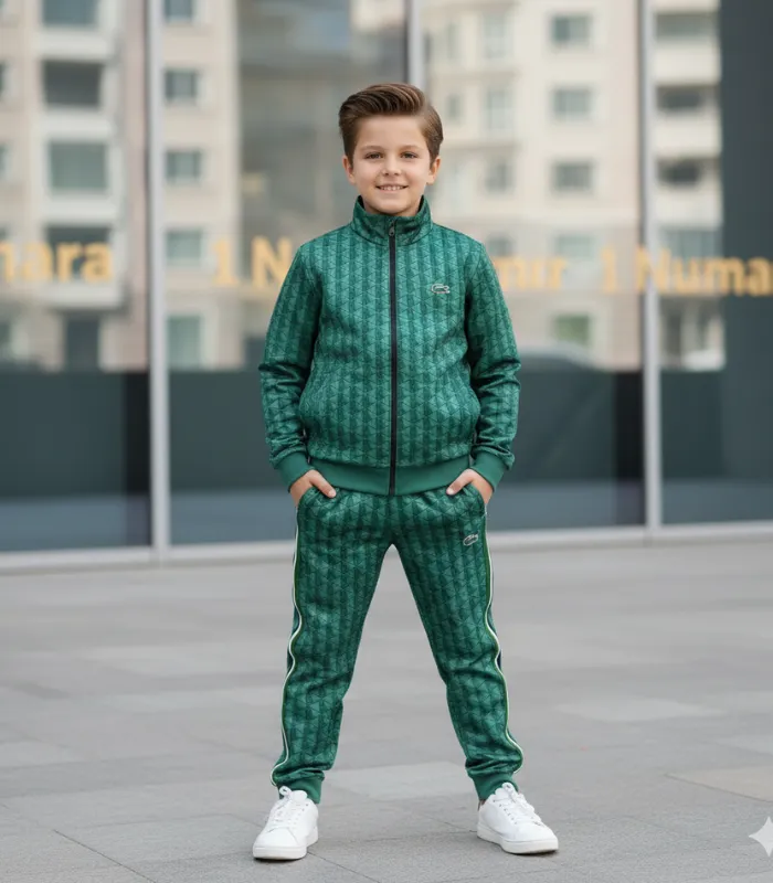 urun-gorseli (27) Lacoste Baskılı Dalgıç Kumaş Takım - Görsel 1