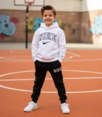 Nike Baskılı Üç İplik Şardonlu Tam Kışlık Takım