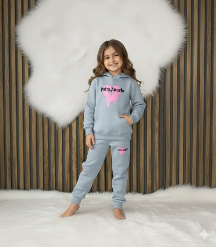 1 (15) Palmangles Baskılı Üç İplik Şardonlu Takım - Görsel 1