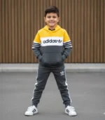 Adidas Baskılı Üç İplik Şardonlu Takım