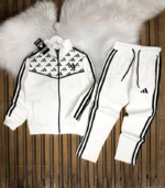 Adidas Baskılı Doubleface Kumaş Alt Üst Eşofman Takımı A Kalite - Görsel 6